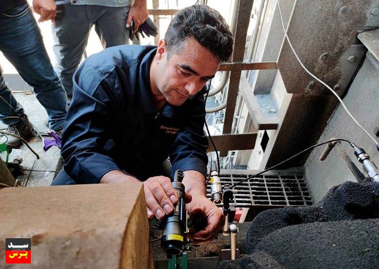 انجام بالانس پروانه گردش هوای احتراق بویلر در نیروگاه بندرعباس