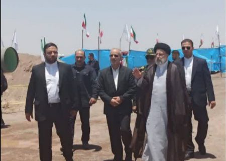بازدید رئیس جمهور و وزیر نیرو ‌از خط انتقال آب خلیج‌فارس به کرمان
