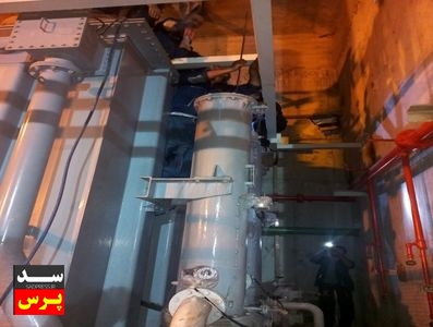سرویس و تعمیر اویل کولر ترانس قدرت واحد۶ نیروگاه کارون ۳ انجام شد