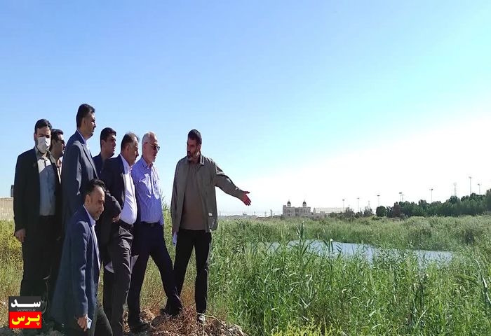 بازدید مدیر عامل سازمان آب و برق خوزستان از کانال سلمان اهواز