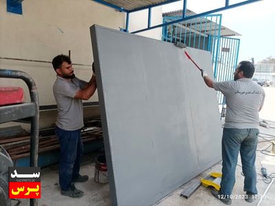 پایان عملیات ساخت و نصب دو دریچه ی کشویی در انتهای کانال پای پل کرخه