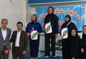 کسب مقام نخست کارمند سازمان آب و برق خوزستان در مسابقات شنای کارگری بانوان کشور