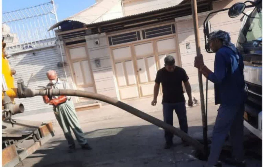لایروبی و شُستوشوی ۲۸۰ کیلومتر از خطوط شبکه فاضلاب اهواز