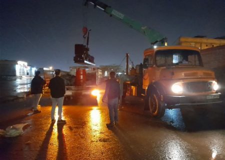 تلاش جهادی و مسئولانه شرکت آب جنوب شرق برای رفع آبگرفتگی در شهرستان کارون