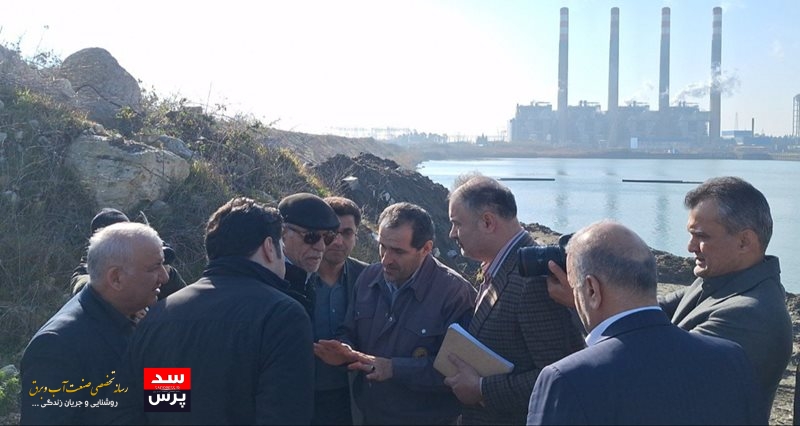بازدید نماینده رئیس جمهور از نیروگاه نکا در راستای رفع چالش پسروی آب دریای خزر
