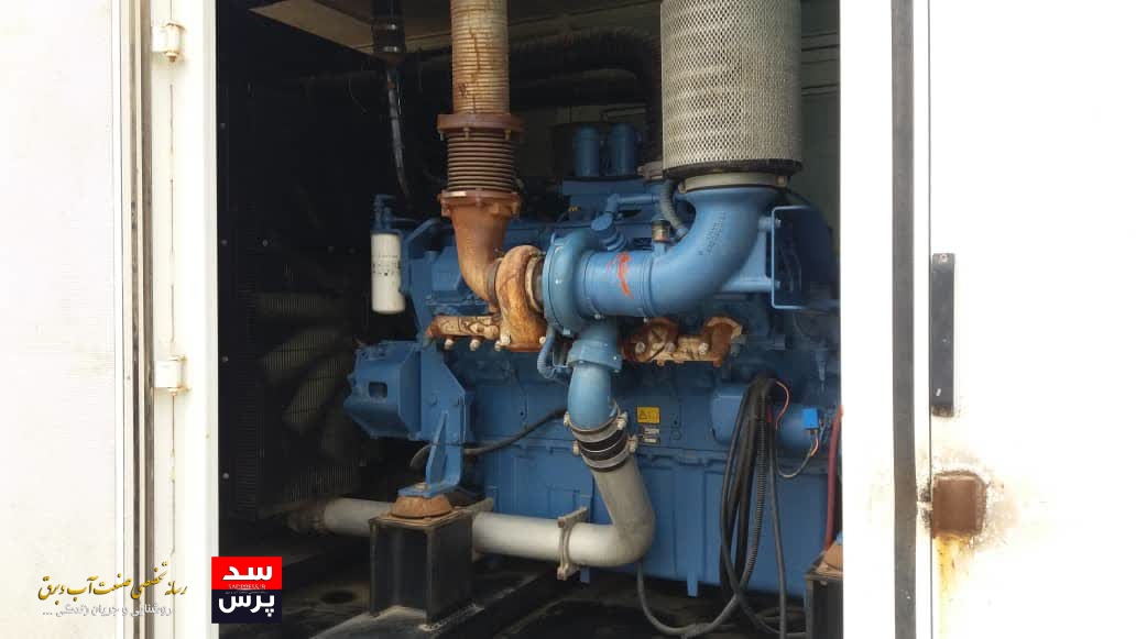 رفع اشکال از دیزل ژنراتور ۲۰۰۰ MTU ایستگاه پمپاژ امیدیه یک 