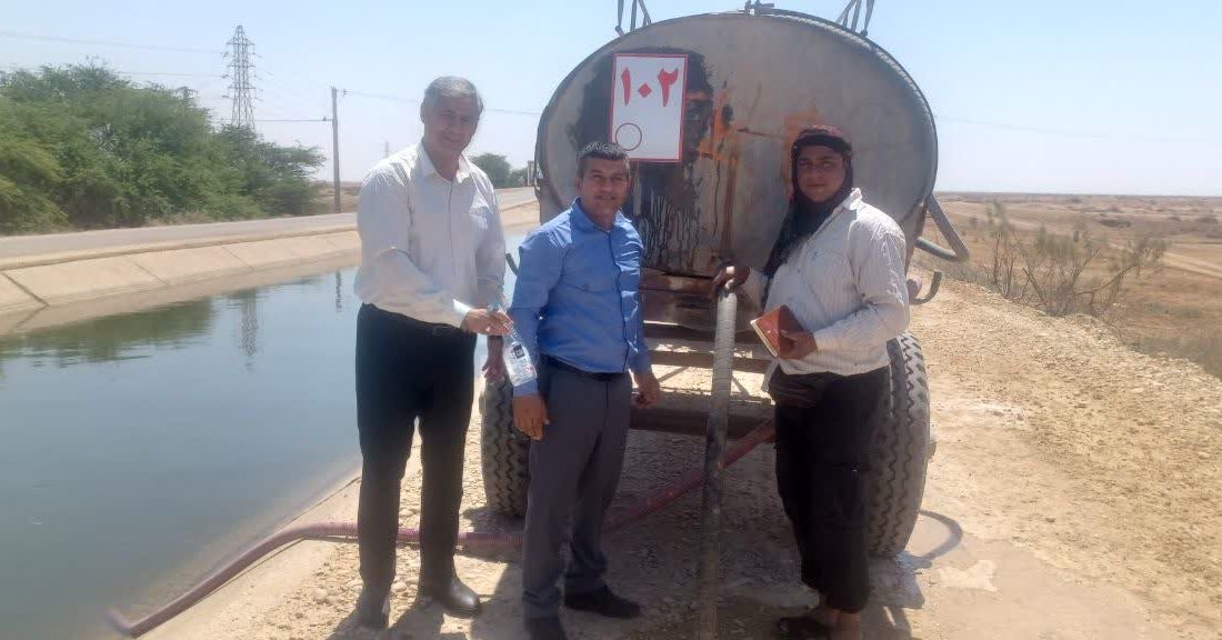 طرح ساماندهی تانکرهای برداشت آب خام دامداران مسیر کانال آبرسانی