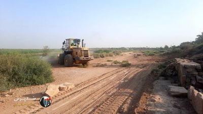 آغاز عملیات حفاظت از ساحل رودخانه کارون در مقطع روستای ام الحجار شادگان