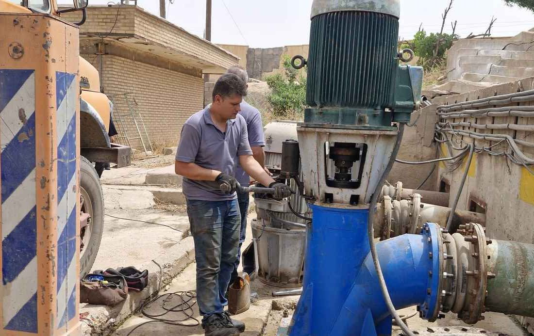 اورهال، تعمیر، نصب و راه‌اندازی پمپ عمودی ایستگاه پمپاژ نگاز در شرکت کارون بزرگ انجام شد