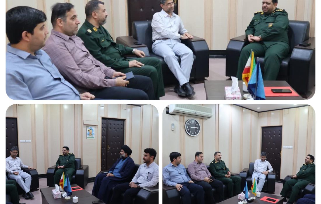 دیدار فرمانده سپاه ناحیه شهرستان باوی با مدیرعامل نیروگاه رامین اهواز