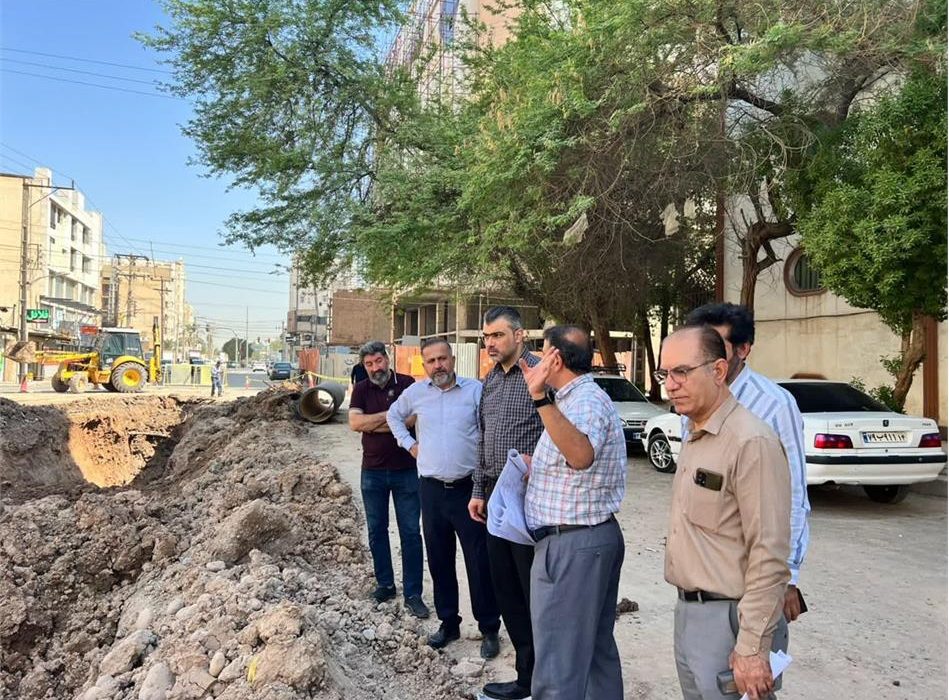 رفع مشکل چندینساله فاضلاب خیابان اسفند واقع در منطقه گلستانِ اهواز